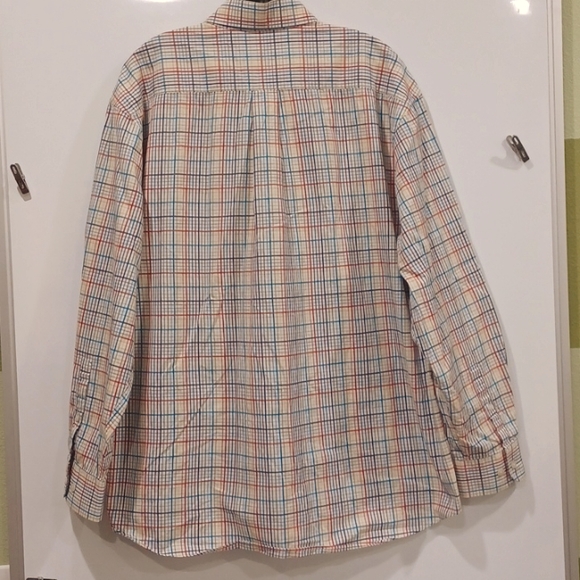Allan Flusser 2XL(mislabeled as XL) Men's multicolor checked shirt - Picture 6 of 6